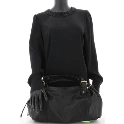 Gerard Darel Sac a main cuir lisse Le 24h*Femme Sacs À Main