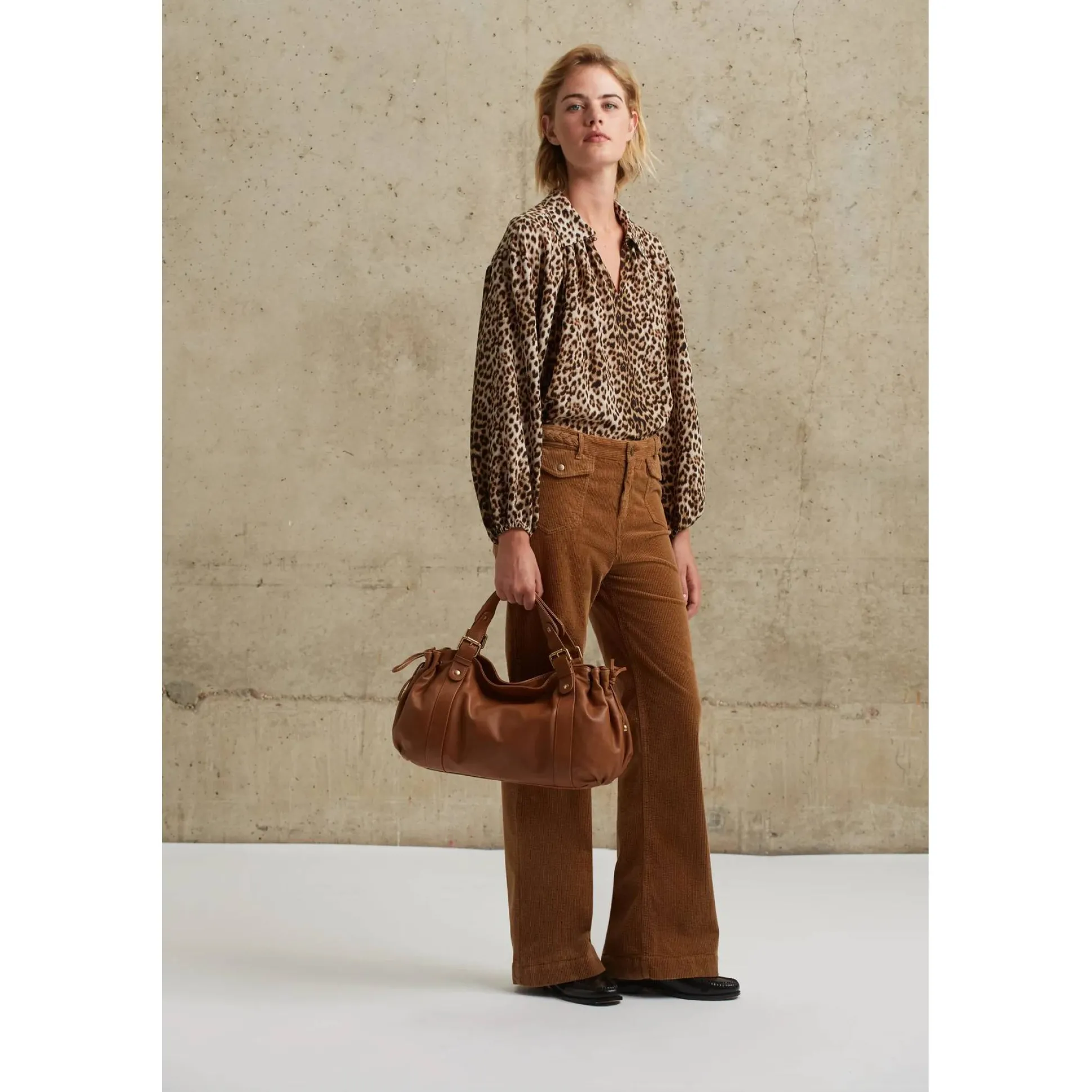 Gerard Darel Sac a main cuir lisse Le 24h*Femme Sacs À Main