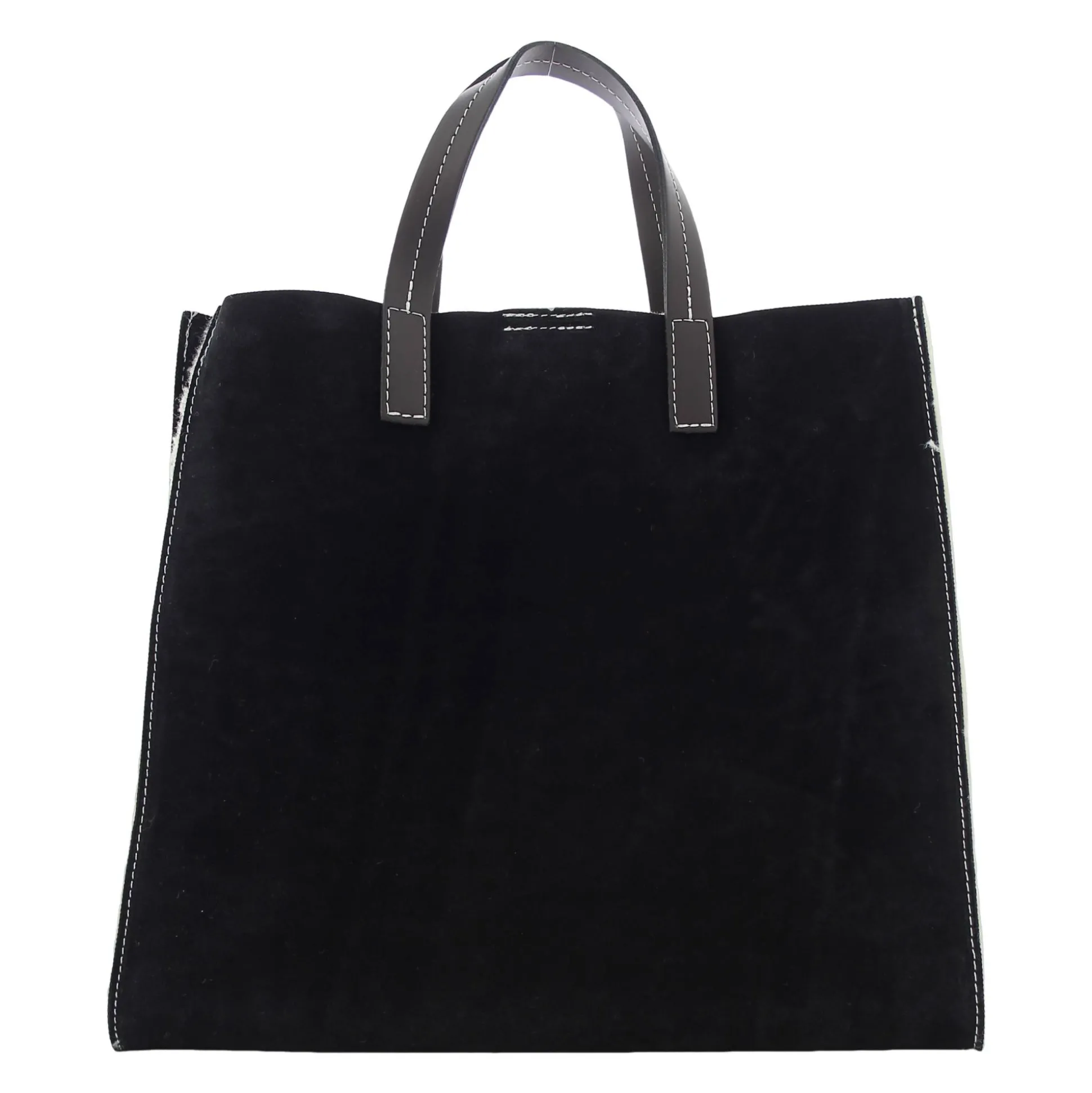 Marlon Firenze Sac a main cuir nubuck et fourrure*Femme Sacs À Main