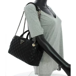 Guess Sac a main Giully effet matelasse*Femme Sacs Porté Épaule|Sacs À Main