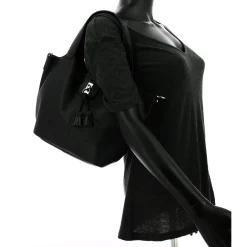 Francinel Sac a main Soline cuir graine avec pompon*Femme Sacs À Main