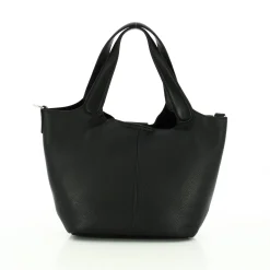 Francinel Sac a main Soline cuir graine avec pompon*Femme Sacs À Main