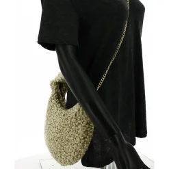 Marlon Firenze Sac a main teddy effet fourrure*Femme Sacs Bandoulière