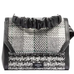 Lancel Sac a rabat Ninon M tweed tartan et cuir*Femme Sacs Bandoulière