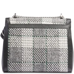 Lancel Sac a rabat Ninon M tweed tartan et cuir*Femme Sacs Bandoulière