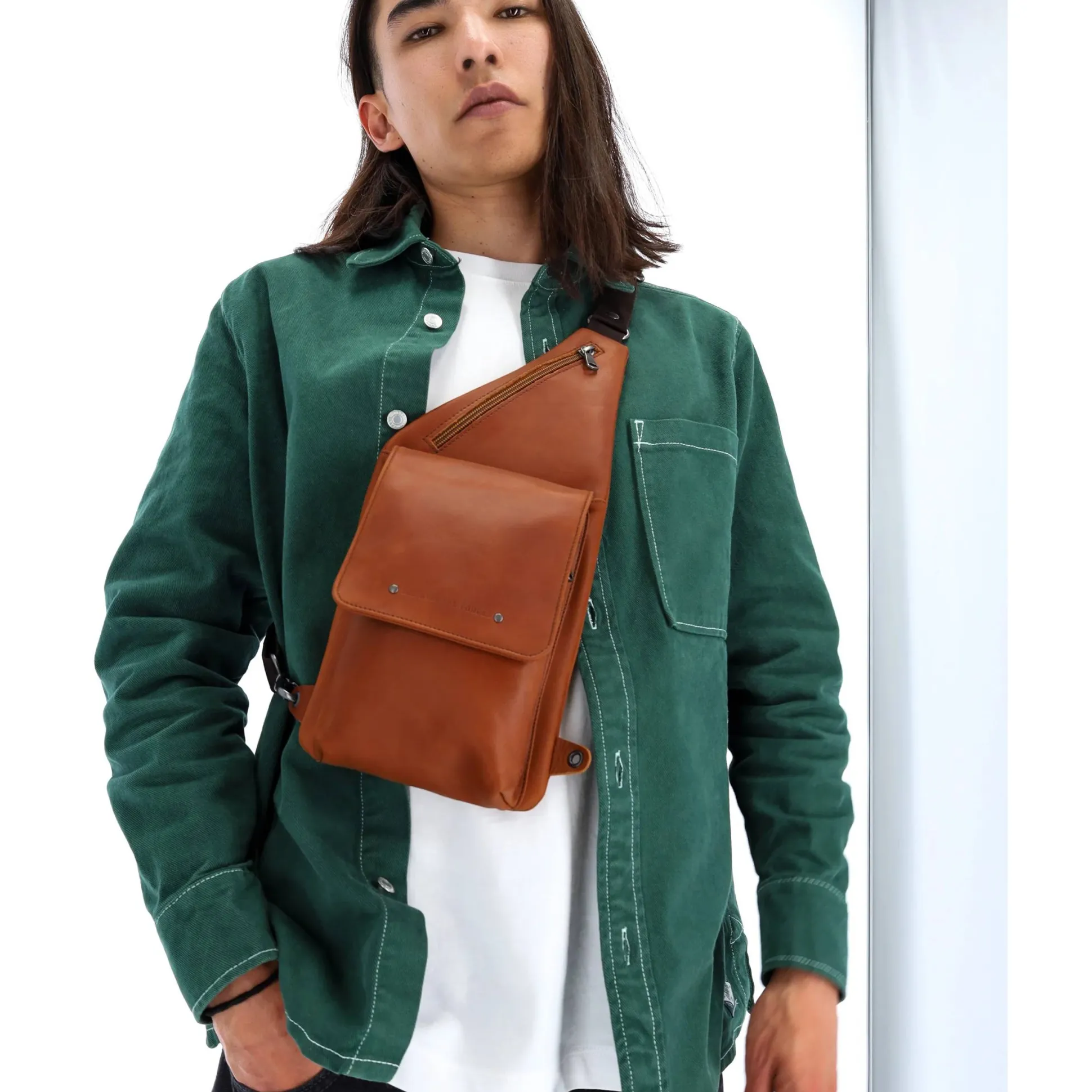 Les Ateliers Foures Sac asymetrique holster Dionysos Baroudeur*Homme Sacoches Homme
