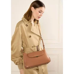 Lancaster Sac baguette a rabat avec fermoir dore Suave Evenly*Femme Sacs Porté Épaule