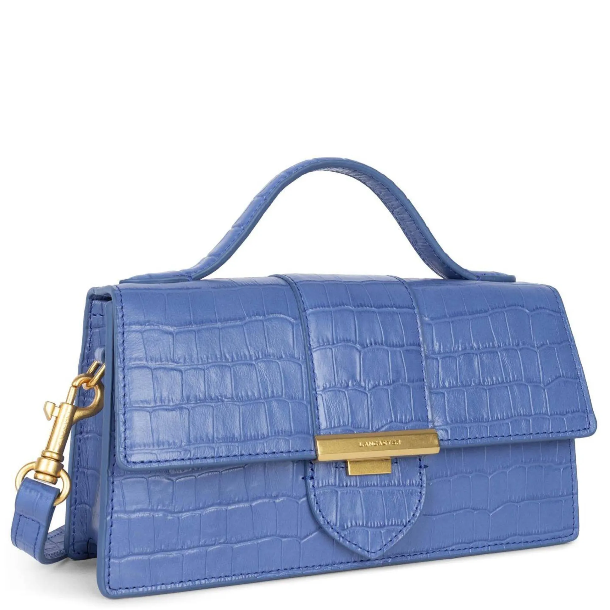 Lancaster Sac baguette a rabat Exotic Ily croco*Femme Sacs Bandoulière