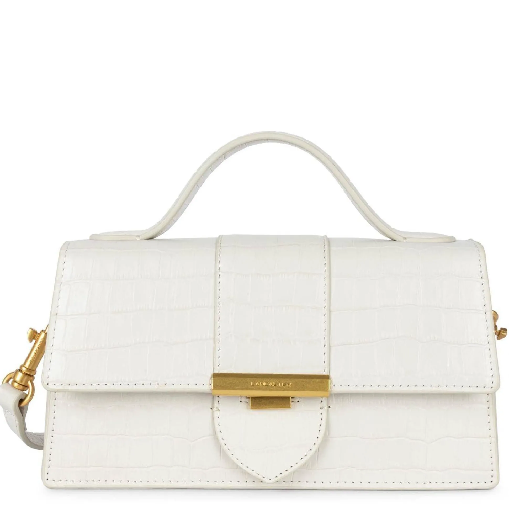 Lancaster Sac baguette a rabat Exotic Ily croco*Femme Sacs Bandoulière