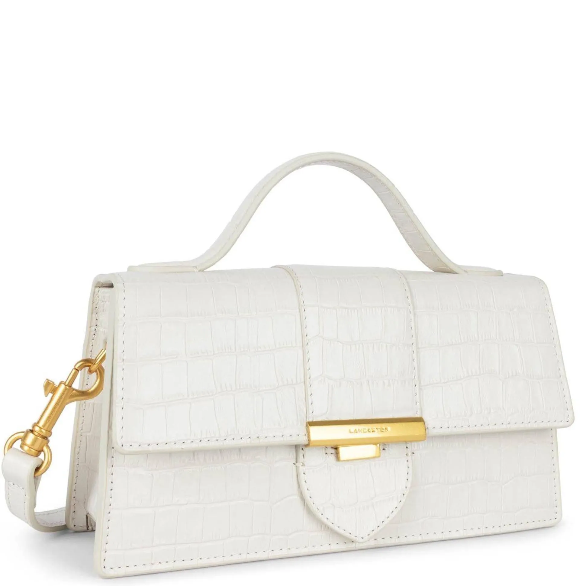 Lancaster Sac baguette a rabat Exotic Ily croco*Femme Sacs Bandoulière