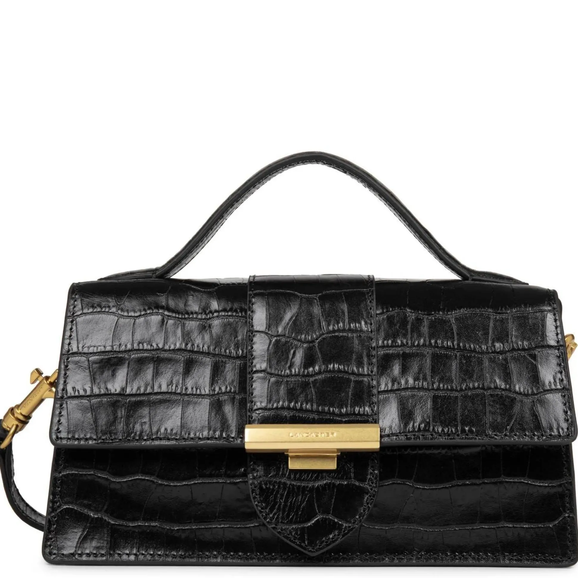 Lancaster Sac baguette a rabat Exotic Ily croco*Femme Sacs Bandoulière