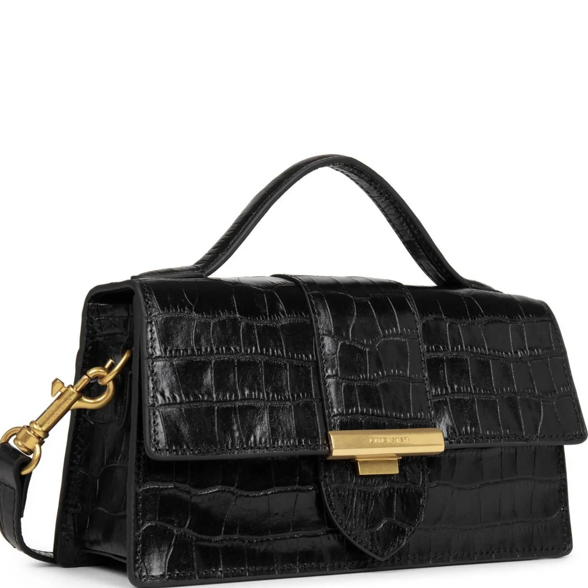 Lancaster Sac baguette a rabat Exotic Ily croco*Femme Sacs Bandoulière