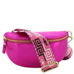 Marlon Firenze Sac banane en cuir metallise*Femme Sacs Banane Femme