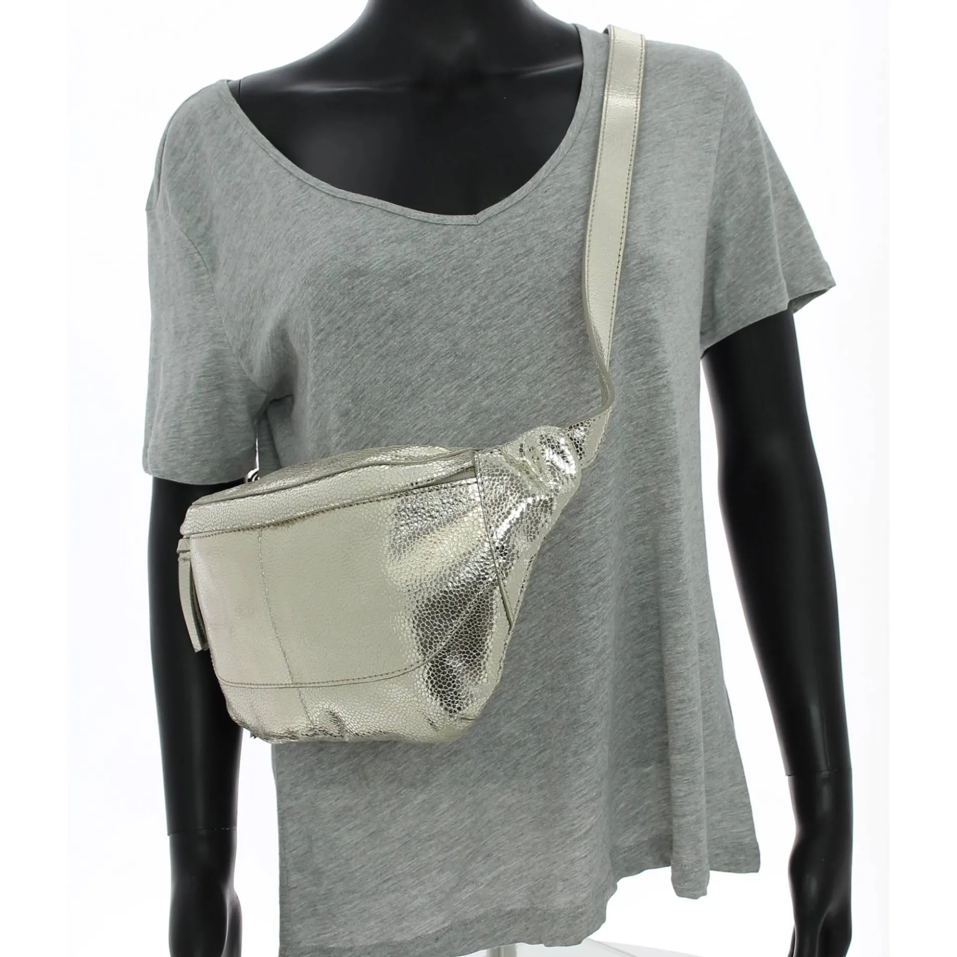 Pieces Sac banane femme Daino cuir cloute*Femme Sacs Banane Femme