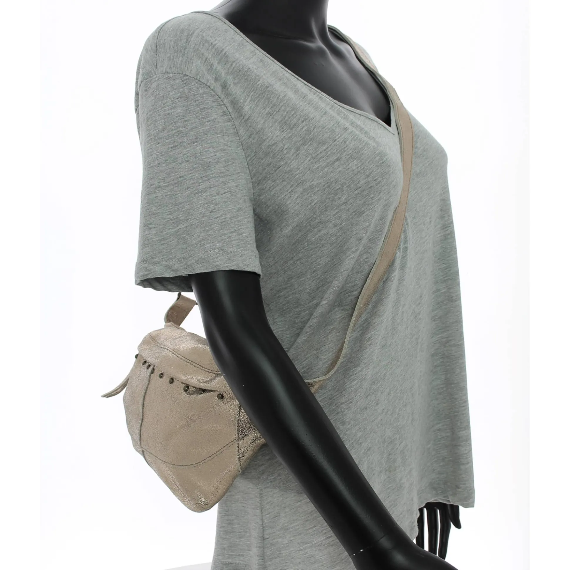 Pieces Sac banane femme Daino cuir cloute*Femme Sacs Banane Femme