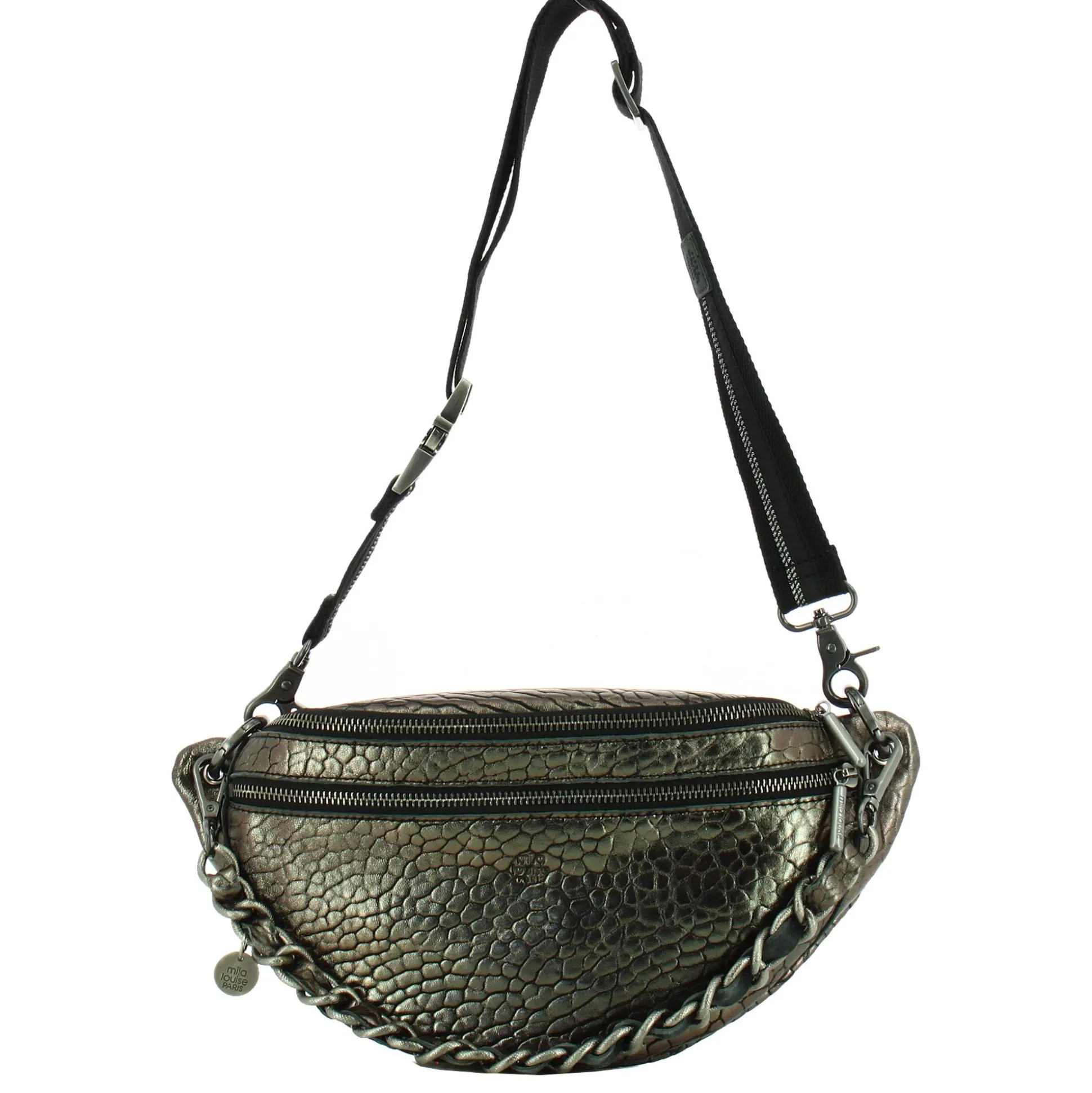 Mila Louise Sac banane Petra J cuir effet metallise*Femme Sacs Banane Femme
