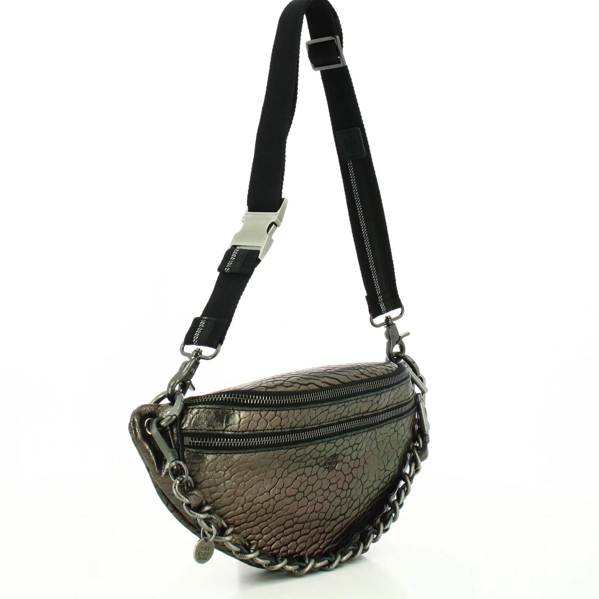 Mila Louise Sac banane Petra J cuir effet metallise*Femme Sacs Banane Femme
