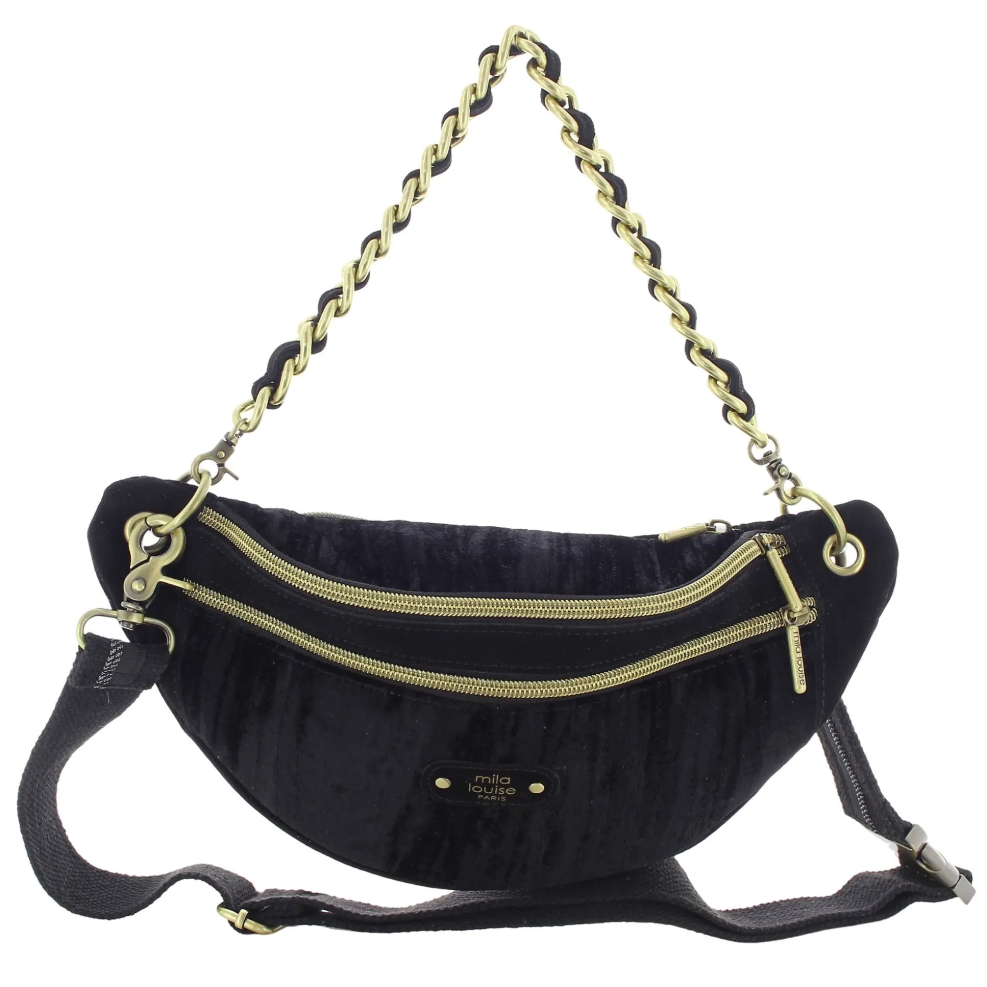 Mila Louise Sac banane Petra VFR velours*Femme Sacs Banane Femme