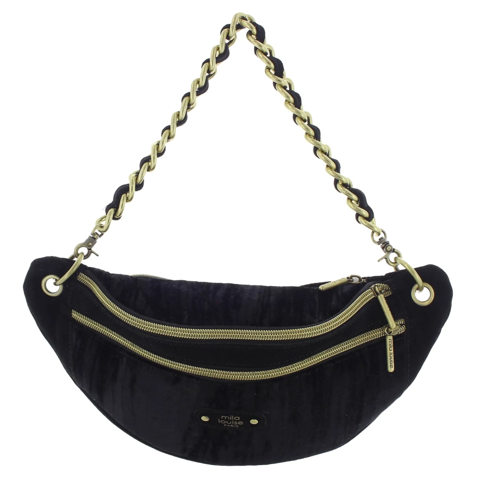 Mila Louise Sac banane Petra VFR velours*Femme Sacs Banane Femme