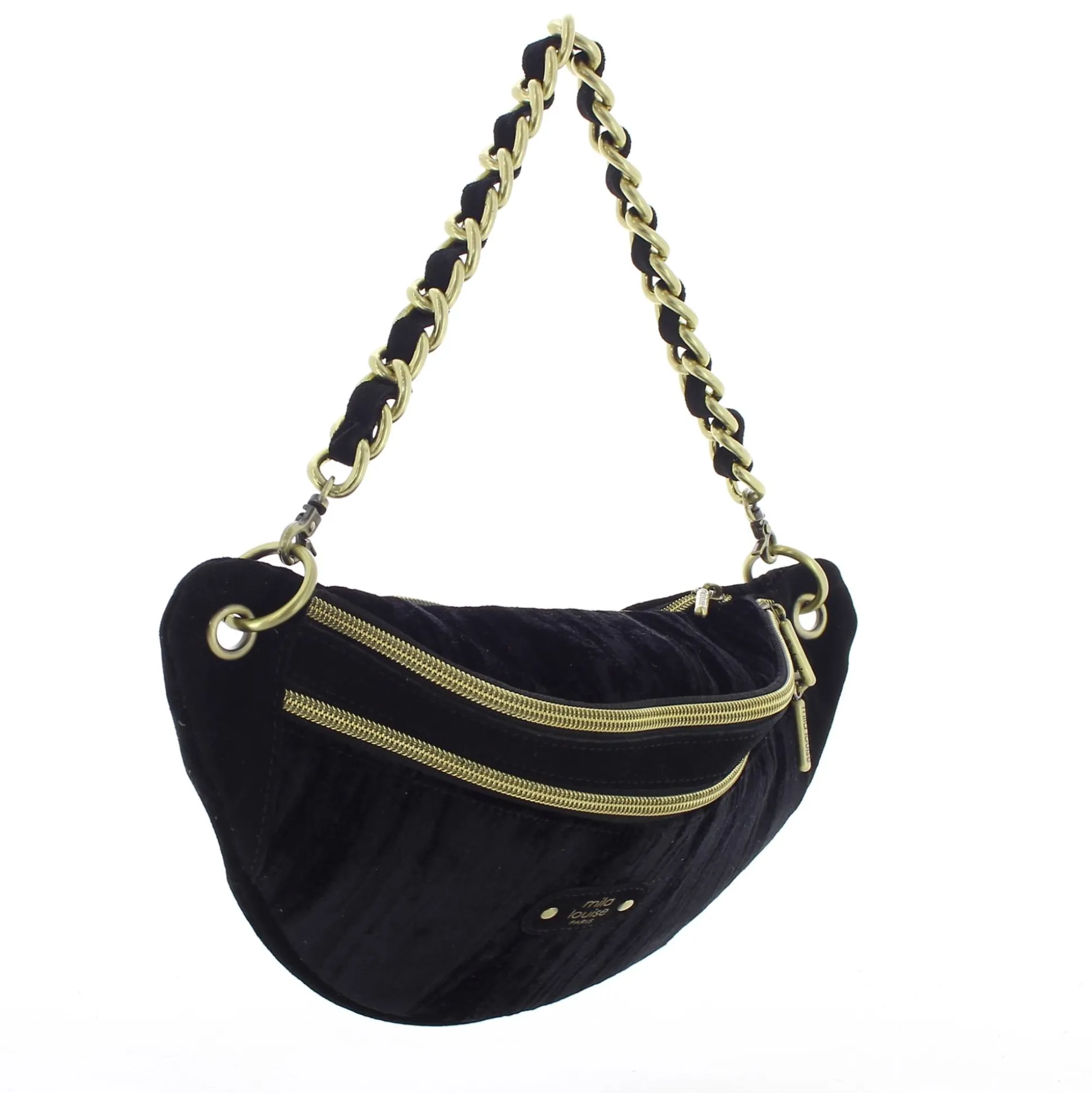 Mila Louise Sac banane Petra VFR velours*Femme Sacs Banane Femme