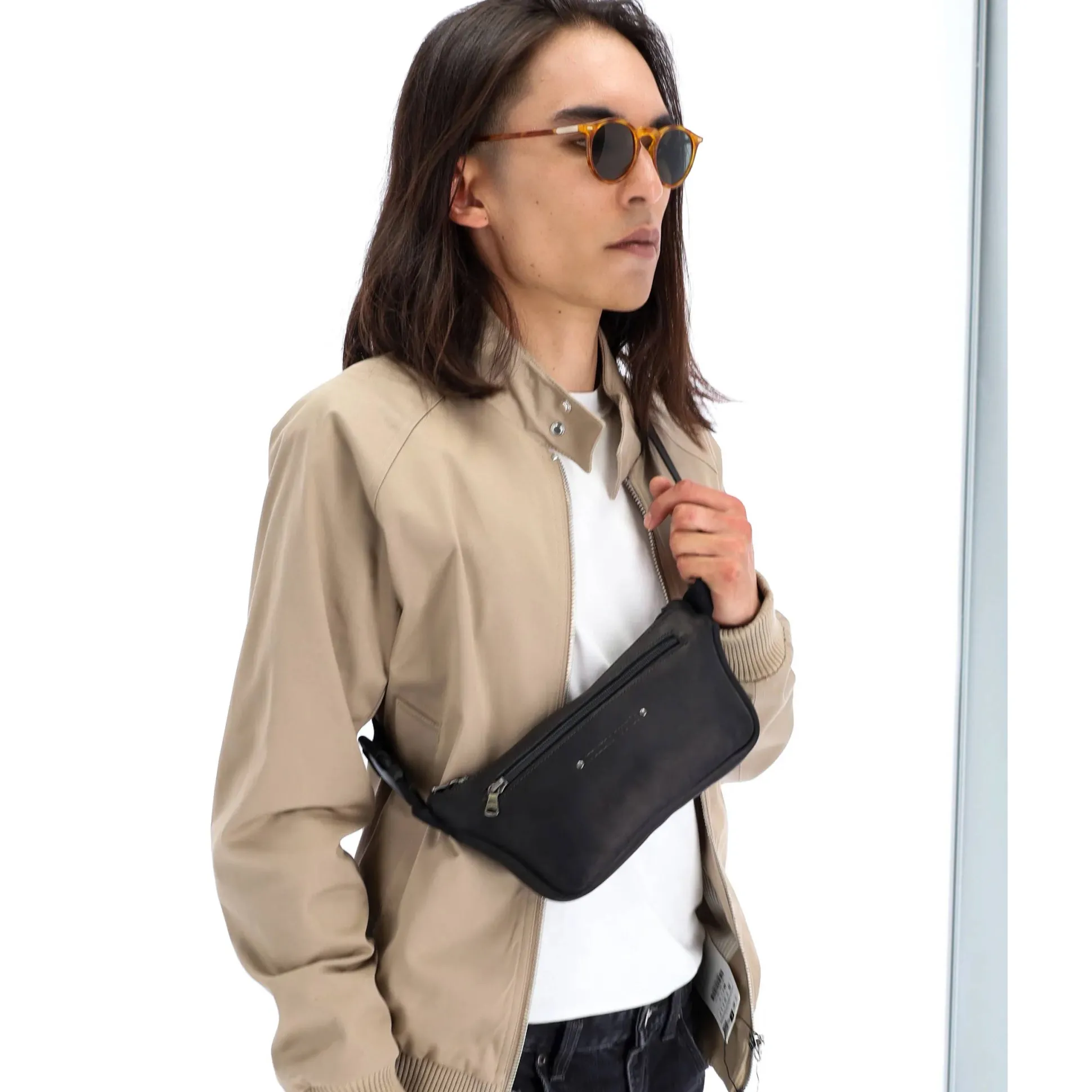 Les Ateliers Foures Sac banane plat Ourea Baroudeur*Homme Petites Sacoches Homme