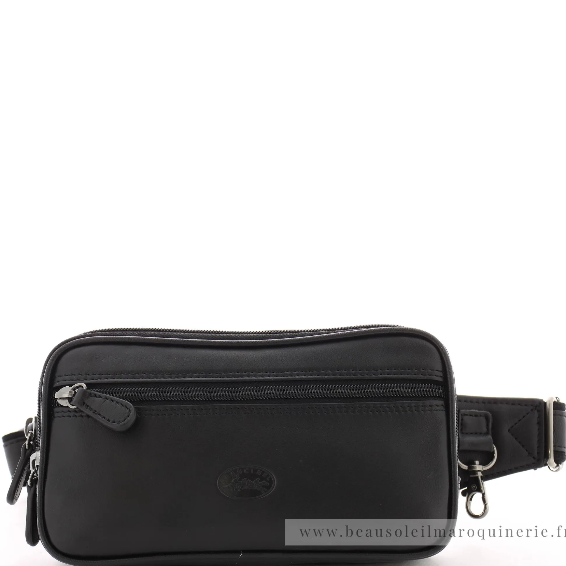 Francinel Sac banane zippe cuir lisse Palerme*Homme Sacs Banane