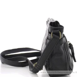 Pieces Sac bandouliere a fermoir Noelle facon croco*Femme Sacs Bandoulière