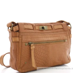 Pieces Sac bandouliere a fermoir Noelle facon croco*Femme Sacs Bandoulière