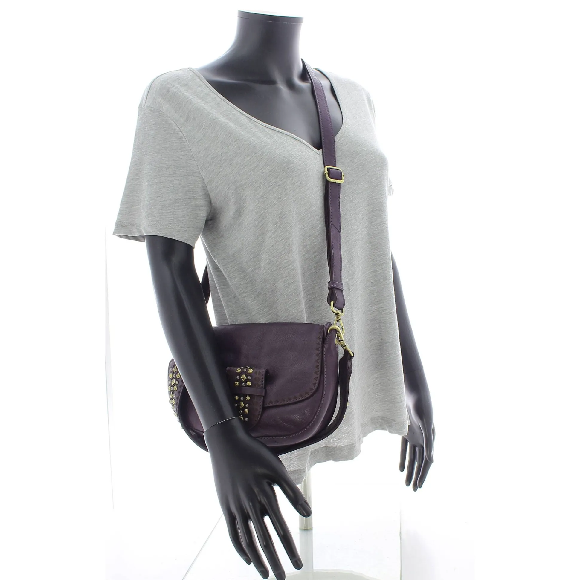 Biba Sac bandouliere a rabat Cody en cuir cloute*Femme Sacs Bandoulière