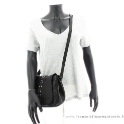 Biba Sac bandouliere a rabat cloute Hancock en cuir*Femme Sacs Bandoulière