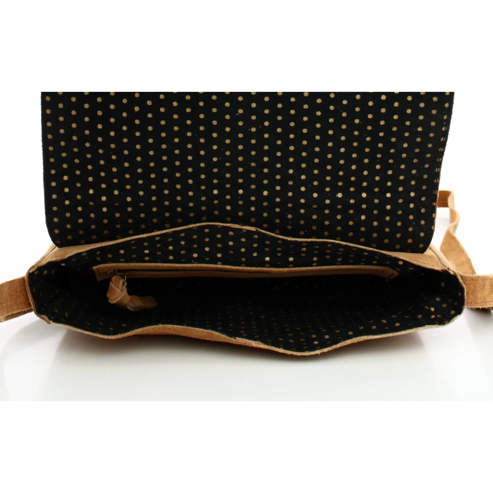 Pieces Sac bandouliere Anis cuir facon nubuck*Femme Sacs Bandoulière