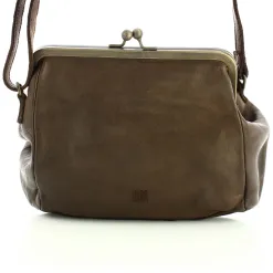 Biba Sac bandouliere Boston en cuir avec fermoir*Femme Sacs Bandoulière