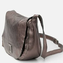 Biba Sac bandouliere Chester Smog cuir metallise*Femme Sacs Bandoulière