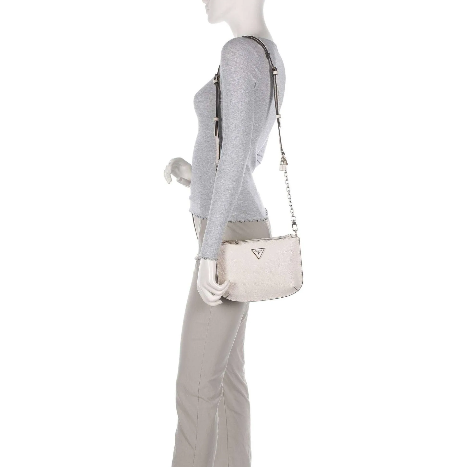 Guess Sac bandouliere double Ilia effet saffiano*Femme Sacs Bandoulière