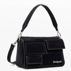 Desigual Sac bandouliere effet cuir Pocket Face*Femme Sacs Bandoulière