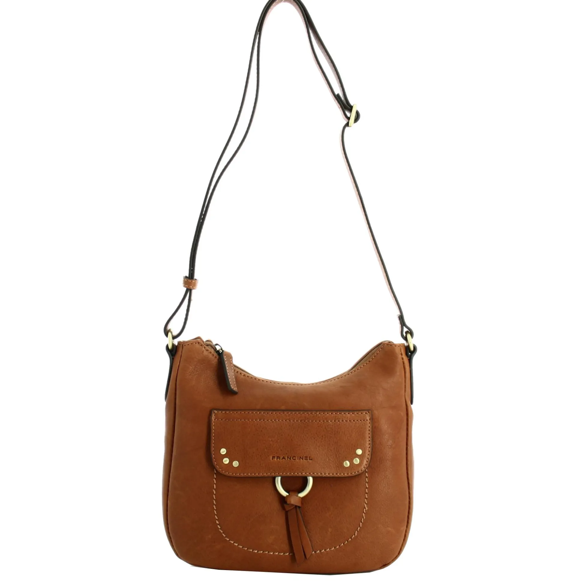 Francinel Sac bandouliere Enola zippe a clous*Femme Sacs Bandoulière