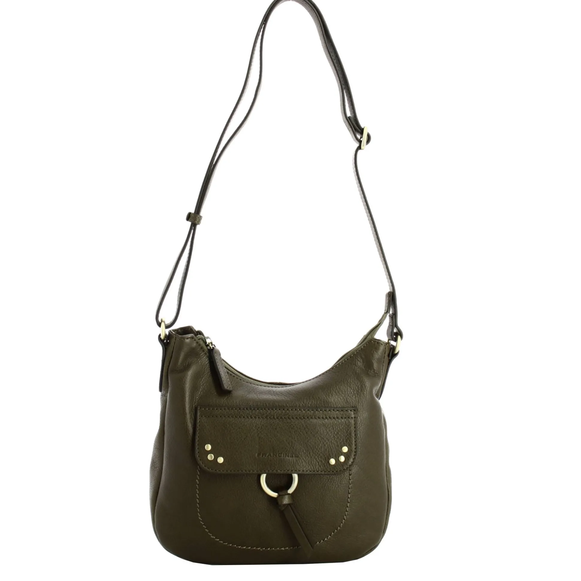 Francinel Sac bandouliere Enola zippe a clous*Femme Sacs Bandoulière