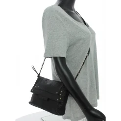Pieces Sac bandouliere Felizia a rabat en cuir*Femme Sacs Bandoulière