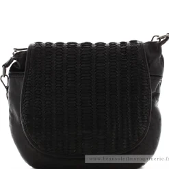 Biba Sac bandouliere Hardy a rabat tresse*Femme Sacs Porté Épaule|Sacs Bandoulière