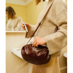 Biba Sac bandouliere Irvine zippe en cuir*Femme Sacs Bandoulière