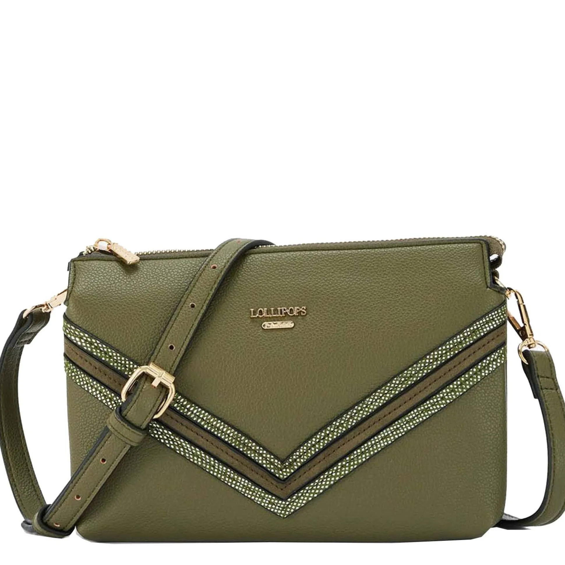 Lollipops Sac bandouliere M multipocket effet graine Ostuni*Femme Sacs Bandoulière