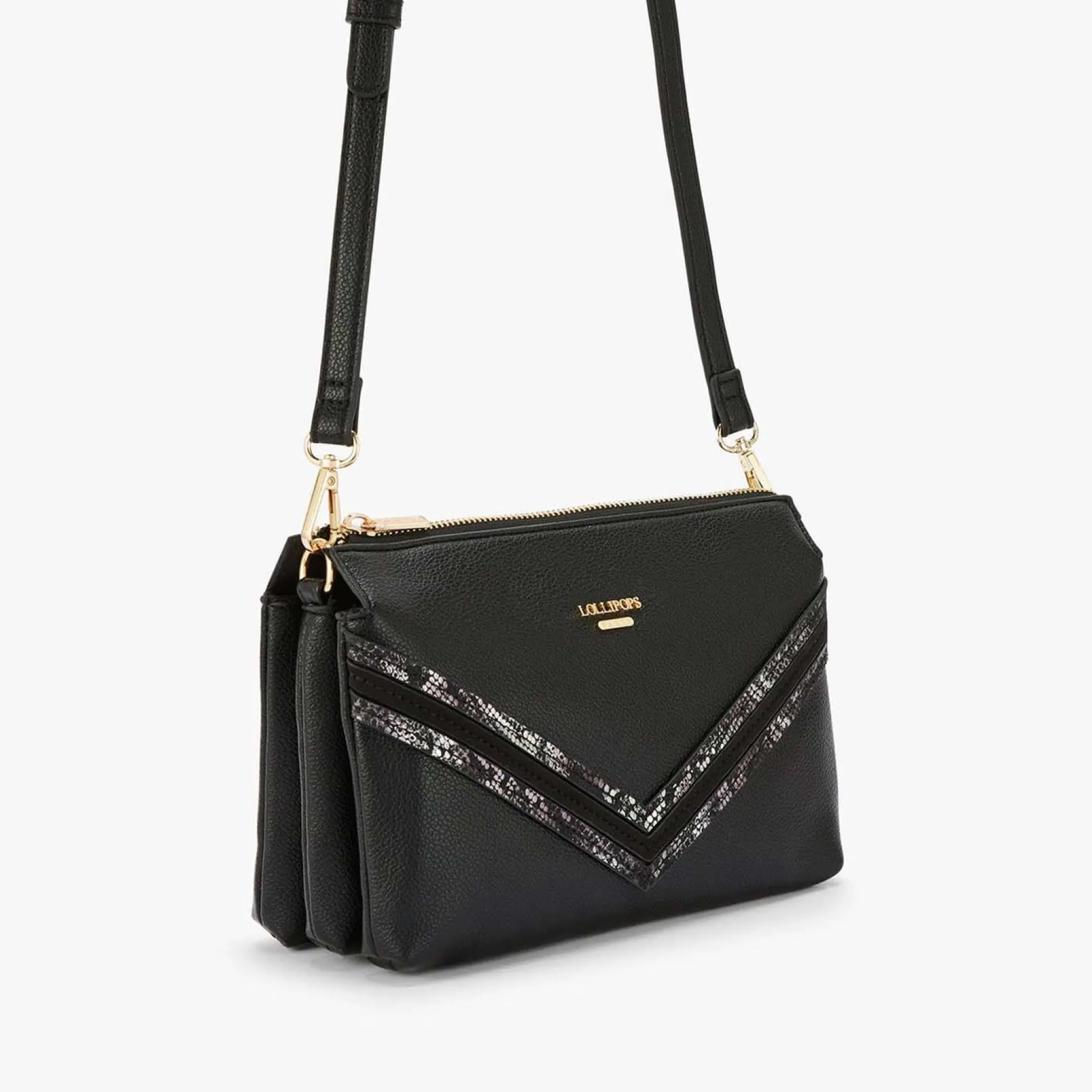 Lollipops Sac bandouliere M multipocket effet graine Ostuni*Femme Sacs Bandoulière