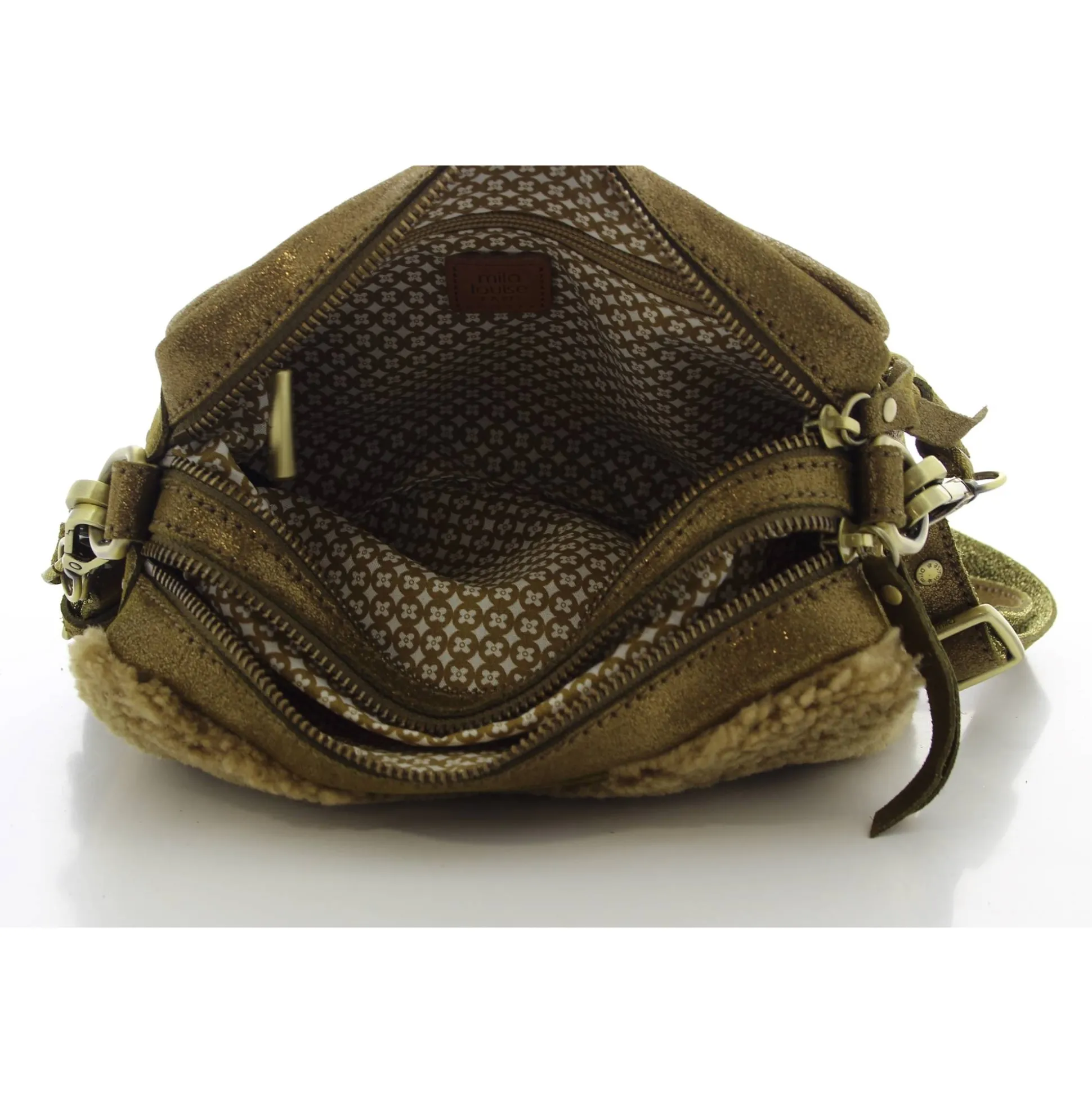 Mila Louise Sac bandouliere Mama TVX effet mouton*Femme Sacs Bandoulière