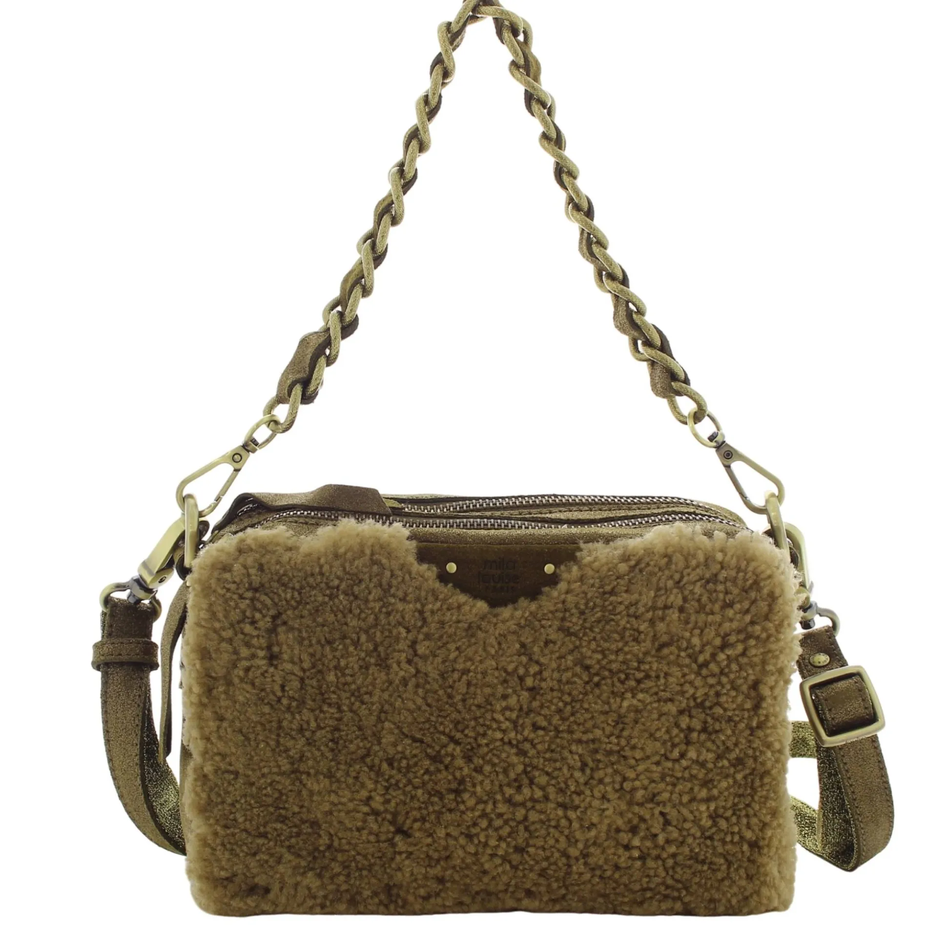 Mila Louise Sac bandouliere Mama TVX effet mouton*Femme Sacs Bandoulière