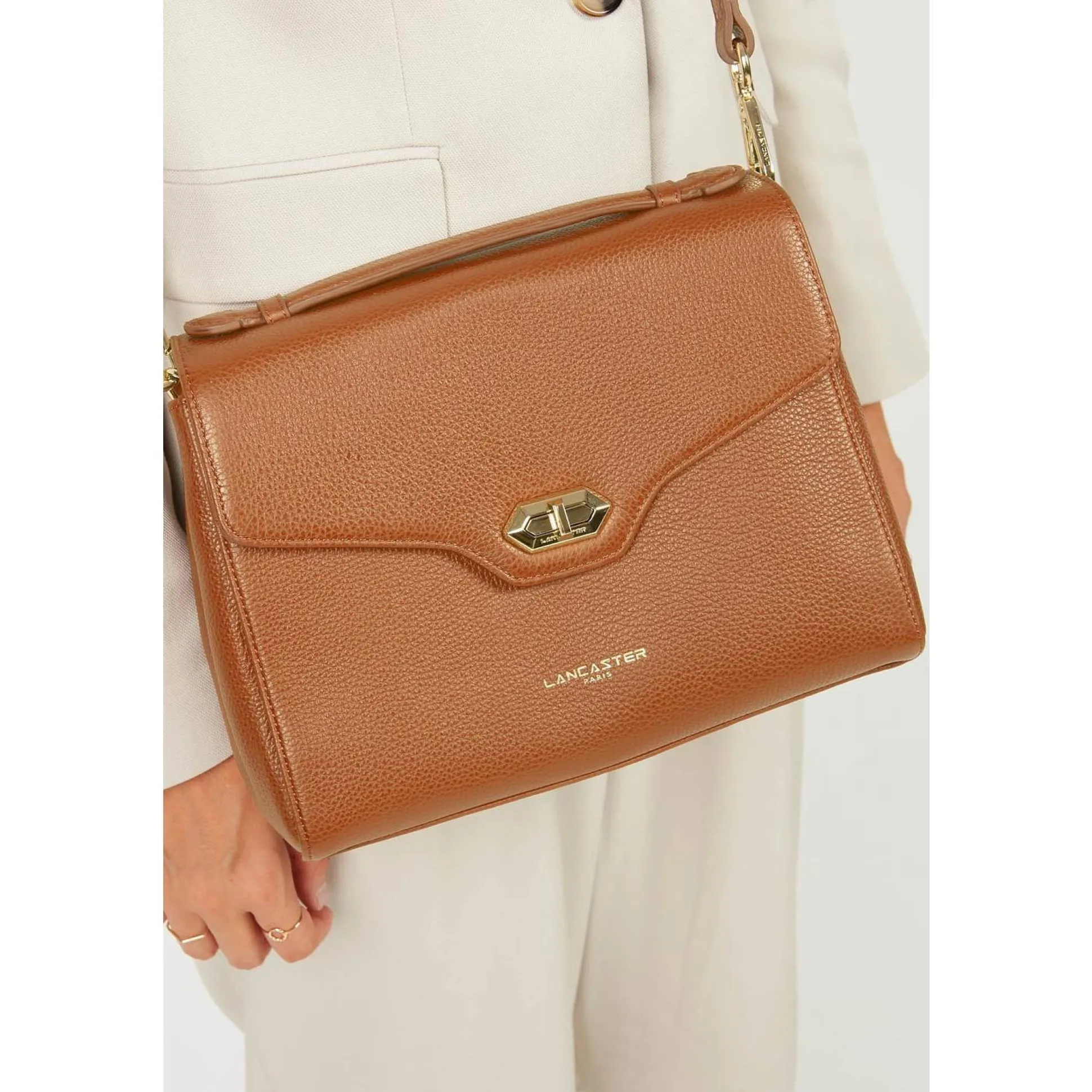 Lancaster Sac bandouliere Milano Cosmos rabat fermoir*Femme Sacs Bandoulière
