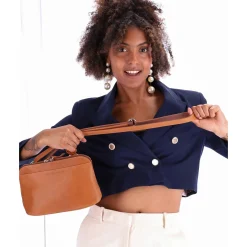 Les Ateliers Foures Sac bandouliere zippe Europe Baroudeuse*Femme Sacs Bandoulière