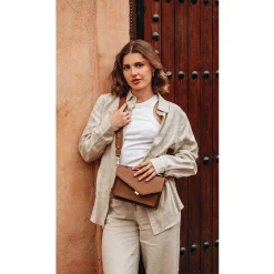 Lancaster Sac bandouliere Zoe en cuir recycle*Femme Sacs Bandoulière