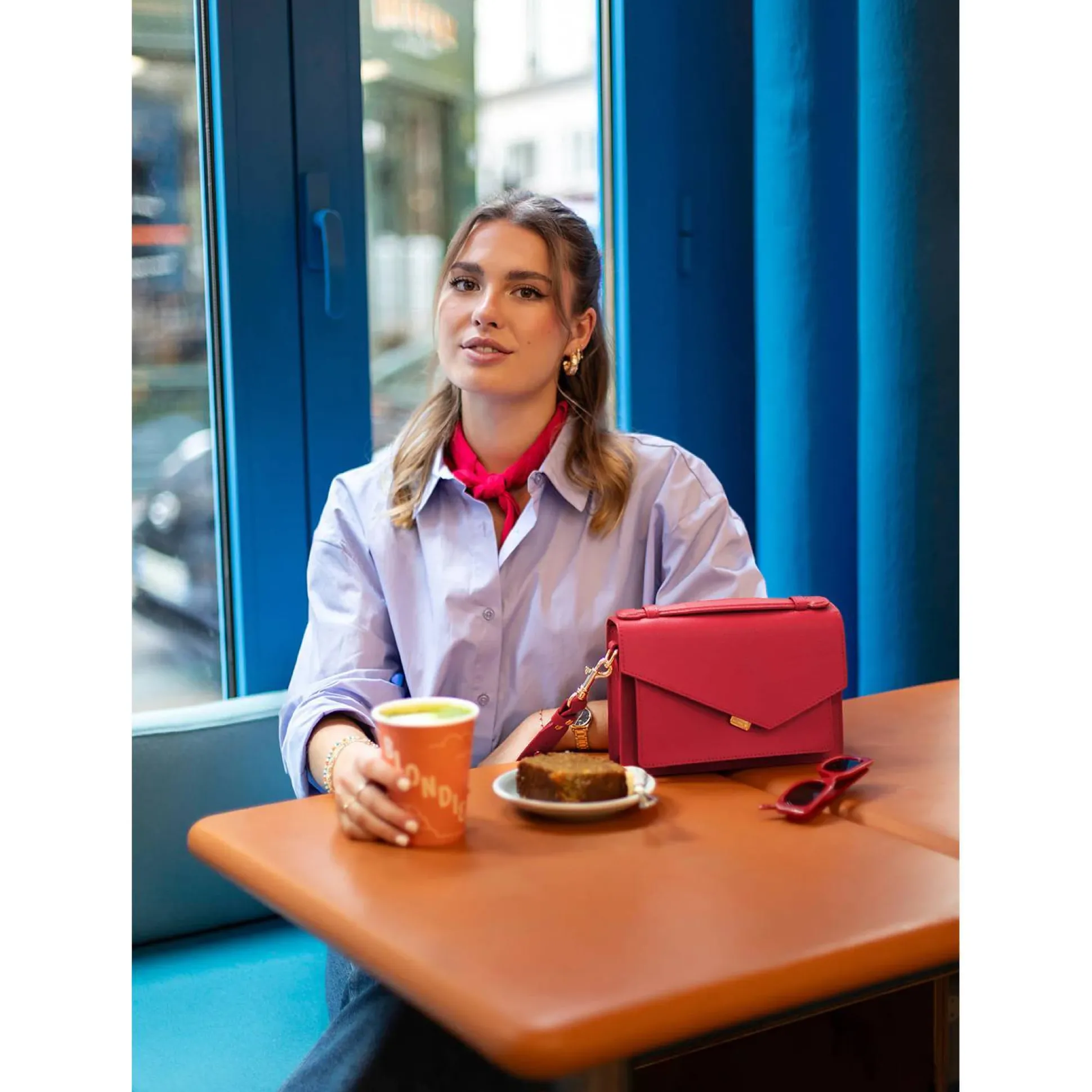 Lancaster Sac bandouliere Zoe en cuir recycle*Femme Sacs Bandoulière