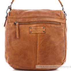 Gianni Conti Sac besace bandouliere a rabat en cuir Vintage*Femme Sacs Bandoulière