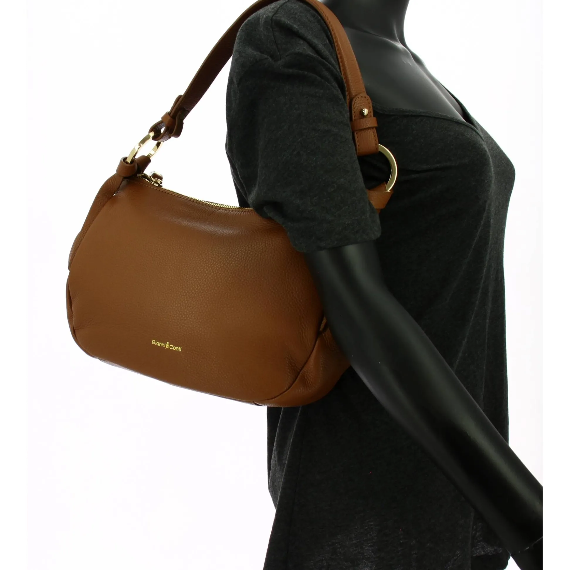 Gianni Conti Sac besace Delia en cuir pleine fleur*Femme Sacs Porté Épaule
